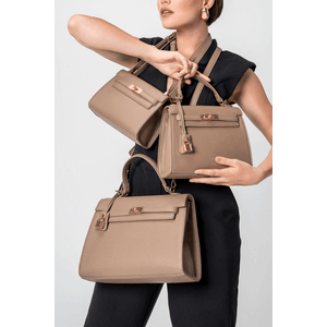 Bolsa Via Marte Tote Bag Feminina B1-206-01 Bege