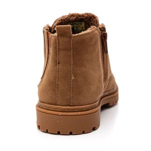 Bota Kature Coturno Juvenil Menino Camurça 1203.477/293 Bege