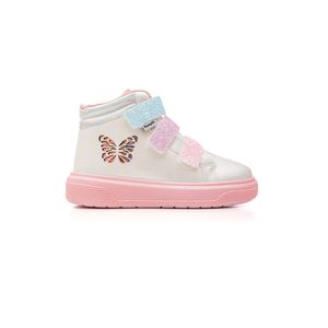 Tênis Pampili Casual Infantil Menina Led Borboleta 736.057.26 Branco