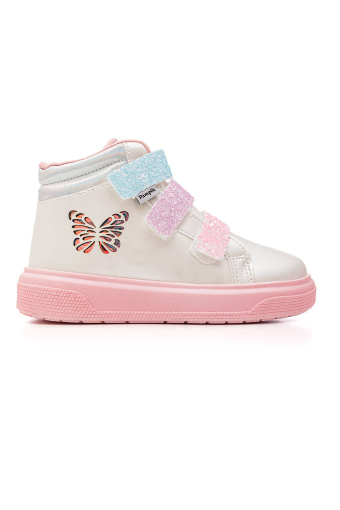 Tenis-Pampili-Casual-Infantil-Menina-Led-Borboleta-736.057.26-Branco
