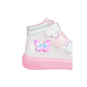 Tênis Pampili Casual Infantil Menina Led Borboleta 736.057.26 Branco