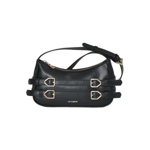 Bolsa Via Marte De Ombro Crossbody Feminina Napa B1-203-01 Preto