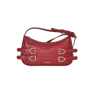 Bolsa Via Marte De Ombro Crossbody Feminina Napa B1-203-01 Vermelho