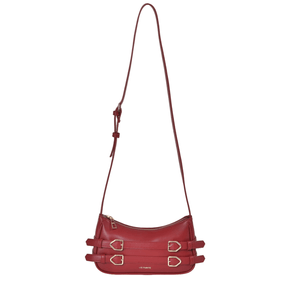 Bolsa Via Marte De Ombro Crossbody Feminina Napa B1-203-01 Vermelho