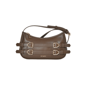 Bolsa Via Marte De Ombro Crossbody Feminina Napa B1-203-01 Marrom