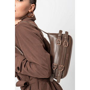 Bolsa Via Marte De Ombro Crossbody Feminina Napa B1-203-01 Marrom