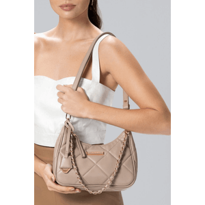Bolsa Via Marte De Ombro Feminina Bolsa Shoulder B1-161-01 Bege