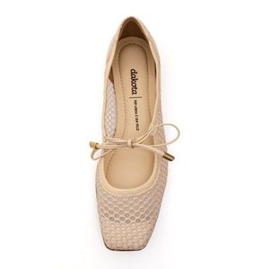 Sapatilha Dakota Rasteira Feminina Tela D0021-01 Off-White