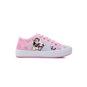 Tênis Ortobessa Casual Juvenil Menina Tecido 24-I Lulu Rosa