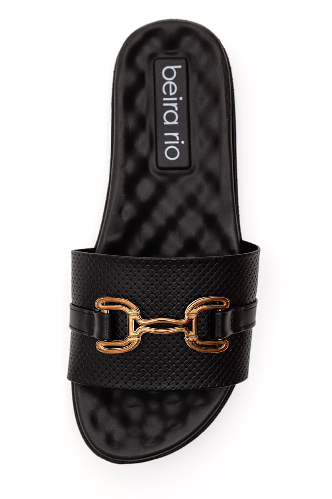 Chinelo Beira Rio Rasteira Feminina Conforto 8360.362.29264 Preto