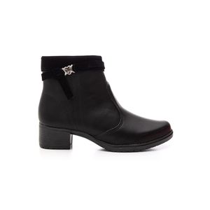 Bota Mississipi Ankle Boot  Feminina Salto Bloco Mc801-01 Preto