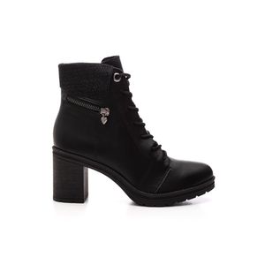Bota Mississipi Cano Curto Feminina Cadarço Mc491-01 Preto