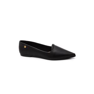 Sapatilha Santinelli Casual Feminina Bico Fino 1600-002 Preto