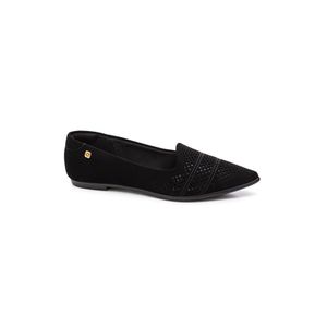Sapatilha Santinelli Casual Feminina Nobuck 1600-015 Preto