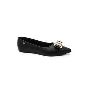 Sapatilha Santinelli Casual Feminina Bico Fino 1600-026 Preto