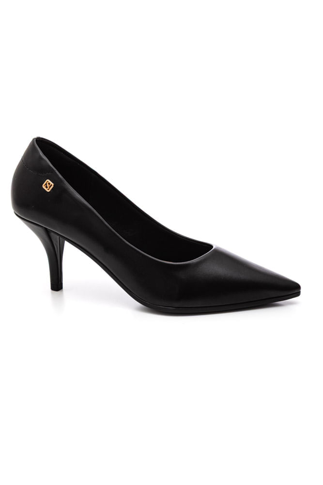 Sapato Santinelli Casual Feminino Scarpin 1608-001 Preto