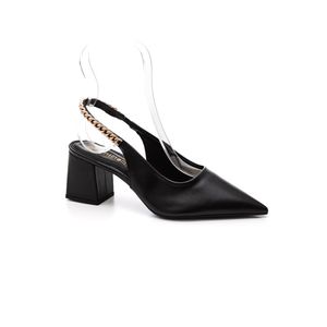 Sapato Santinelli Slingback Feminino Bico Fino 1636-003 Preto