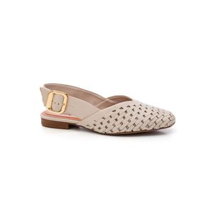 Sapatilha Bottero Mule Feminina Couro 369904 Off-White