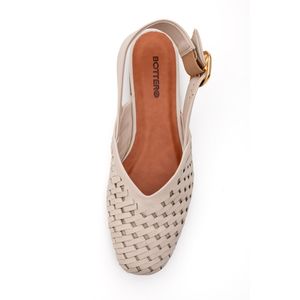 Sapatilha Bottero Mule Feminina Couro 369904 Off-White