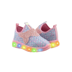 Tênis Novopé Infantil Led Menina 99001288-3740 Rosa