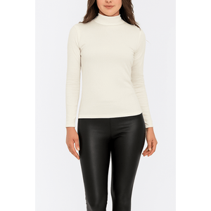 Blusa Térmica Chá De Mel Feminina Gola Redonda 19067 Off-White