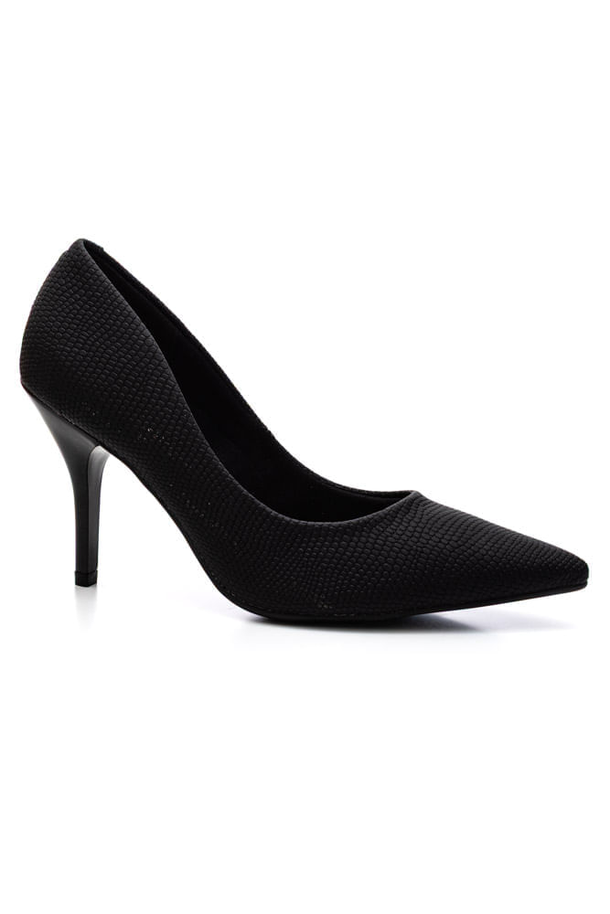 Sapato Beira Rio Scarpin Feminino Salto Agulha 4122.1400 Preto