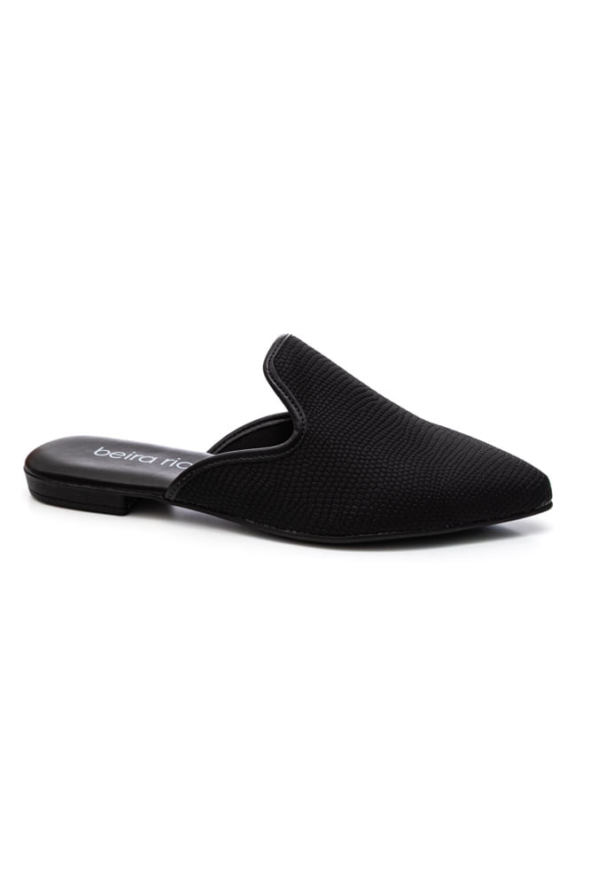 Sapatilha Beira Rio Mule Feminino Bico Fino  4134.443.29706 Preto