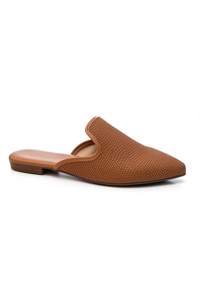 Sapatilha Beira Rio Mule Feminino Bico Fino  4134.443.29706 Caramelo