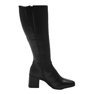 Bota Bottero Cano Alto Feminina Couro 361808 Preto
