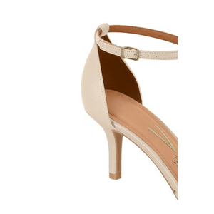Sandália Vizzano Salto Médio Feminina Fivela 6524.100 Off-White