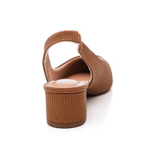 Sapato Beira Rio Slingback Feminino Salto Baixo 4182.220.29706 Caramelo