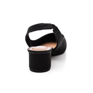 Sapato Beira Rio Slingback Feminino Salto Baixo 4182.220.29706 Preto
