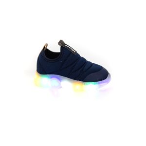 Tênis Novope Soft Infantil Menino Led 99001013-1125 Marinho