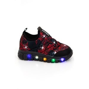 Tênis Novope Soft Infantil Menino Led Aranha 99001013-3185 Preto