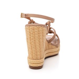 Sandália Vizzano Espadrille Feminina Anabela 6283.506 Bege