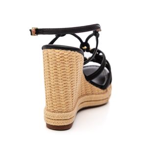 Sandália Vizzano Espadrille Feminina Anabela 6283.506 Preto