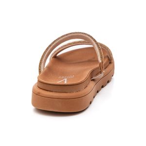 Chinelo Vizzano Papete Feminino Tiras Em Strass 6459.135.29774 Bege