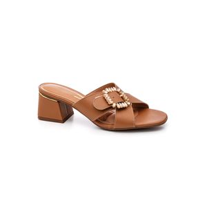 Tamanco Vizzano Casual Feminino Salto Bloco 6428.140.7286 Caramelo