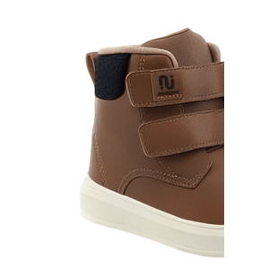 Bota Novopé Cano Alto Infantil Menino Velcro 98001413-3725 Marrom