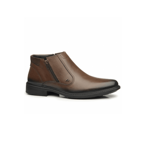 Bota Pegada Casual Masculina Couro 125354-02 Marrom