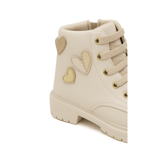 Bota Klin Rock Mini Infantil Menina Em Zíper 175.065-6998 Off-White