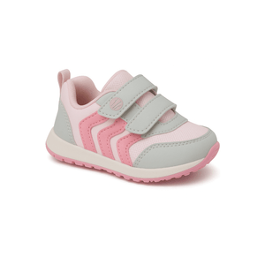 Tênis Klin Casual Walk Bebe Menina Velcro 453.119-17102 Branco