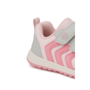 Tênis Klin Casual Walk Bebe Menina Velcro 453.119-17102 Branco