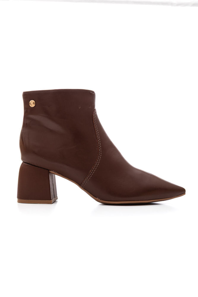 Bota-Bottero-Cano-Curto-Feminina-Couro-362101-Marrom