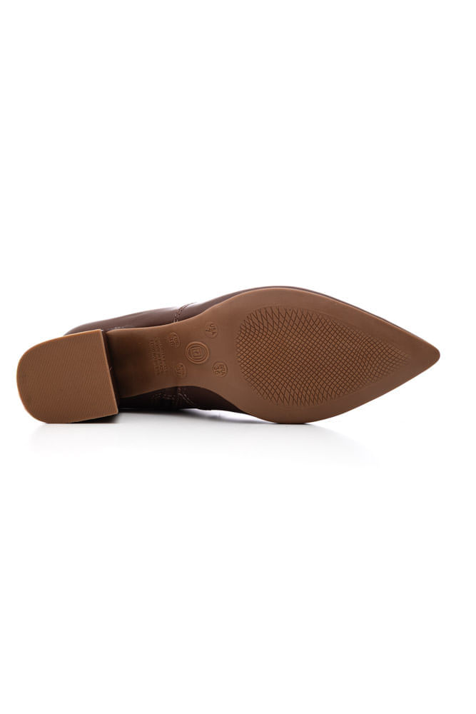 Bota-Bottero-Cano-Curto-Feminina-Couro-362101-Marrom