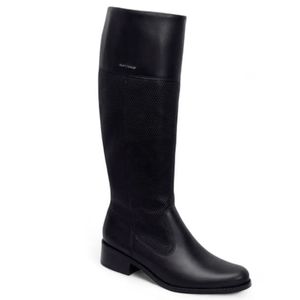 Bota Bottero Cano Alto Feminina Couro 345805new Preto
