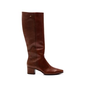 Bota Pegada Montaria Feminina Couro 280961-01 Marrom