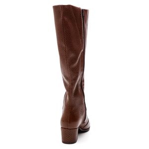 Bota Pegada Montaria Feminina Couro 280961-01 Marrom