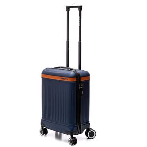 Mala De Viagem Luxcel Polo King Média Em Abs 10 Kg Mf10510pk Azul