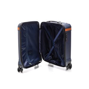 Mala De Viagem Luxcel Polo King Média Em Abs 10 Kg Mf10510pk Azul